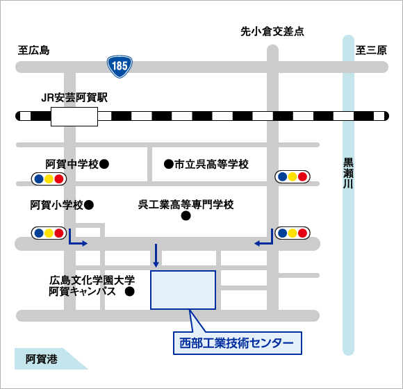 株式会社クレオ 阿賀事業所　アクセスマップ